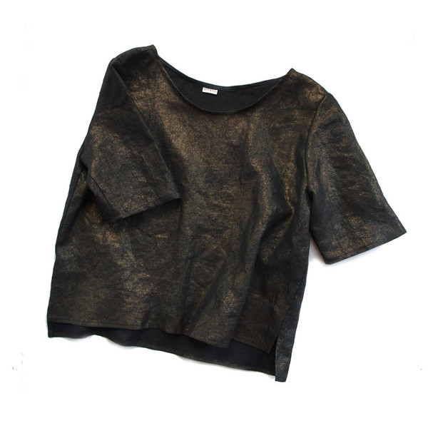 Kertis Metallic Linen Box Top Kertis Metallic Linen Box Top
