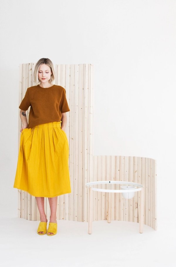 Wrk-shp Draft Skirt Persimmon Wrk-shp Draft Skirt Persimmon