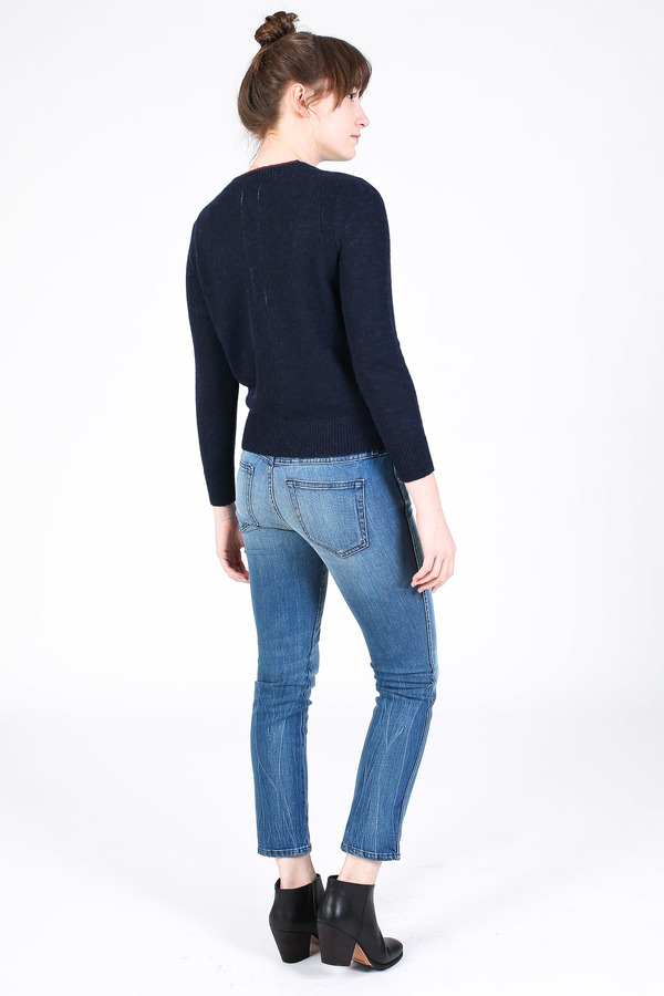 Steven Alan Chord sweater in navy Steven Alan Chord sweater in navy