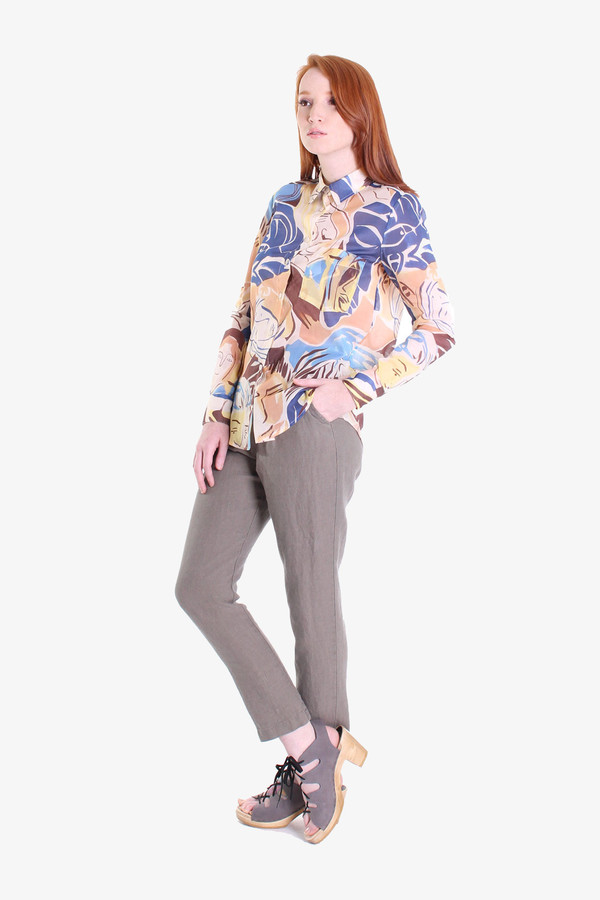 Rachel Comey Mens-y shirt in faces print Rachel Comey Mens-y shirt in faces print