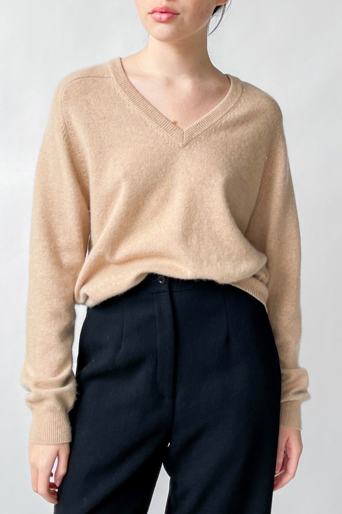 Vintage Cashmere Sweater - Beige 