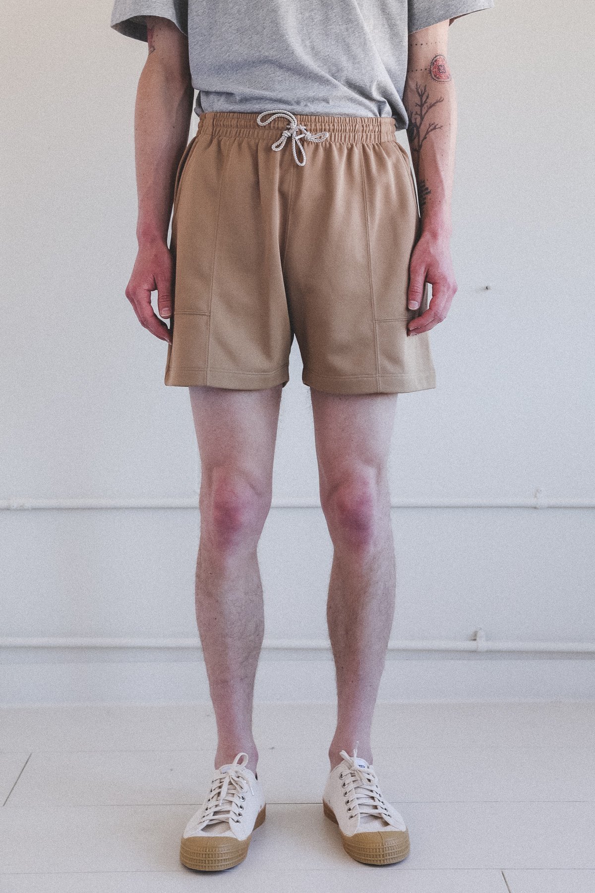 Lady White Co. Track Shorts - Honey 