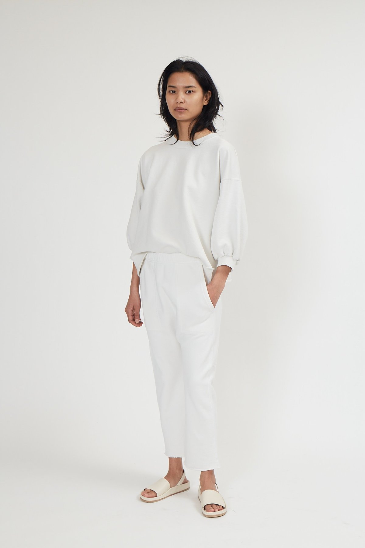 Nili Lotan SF Sweatpant - Vintage White 