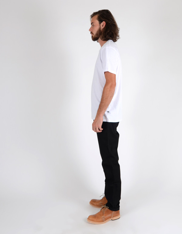 Men's Nudie Steady Eddie Organic Dry Black Men's Nudie Steady Eddie Organic Dry Black