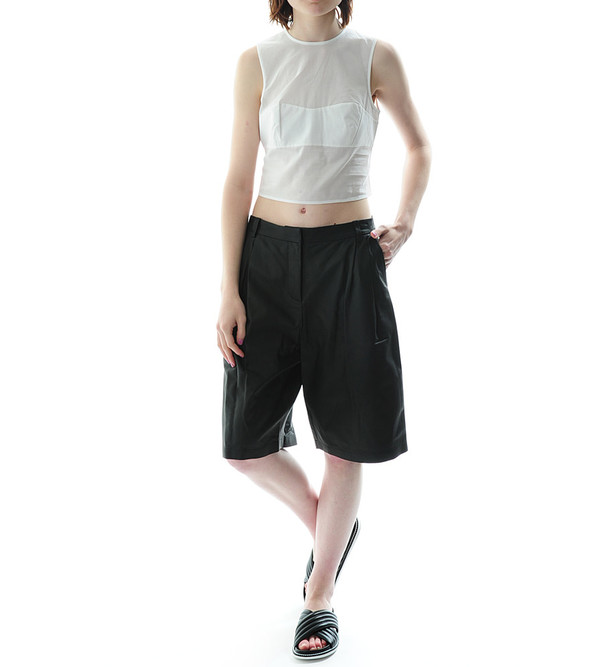 T By Alexander Wang Cotton Voile Sleeveless Crop Top T By Alexander Wang Cotton Voile Sleeveless Crop Top