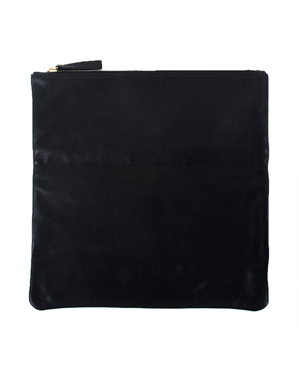Clare Vivier Foldover Clutch in Two Tone Cream/Black Clare Vivier Foldover Clutch in Two Tone Cream/Black