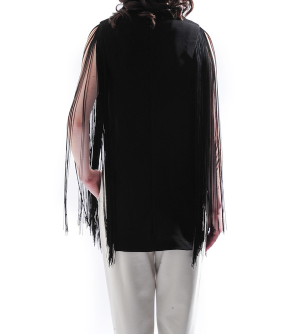 NOMIA Split Seam Tunic with Fringe NOMIA Split Seam Tunic with Fringe