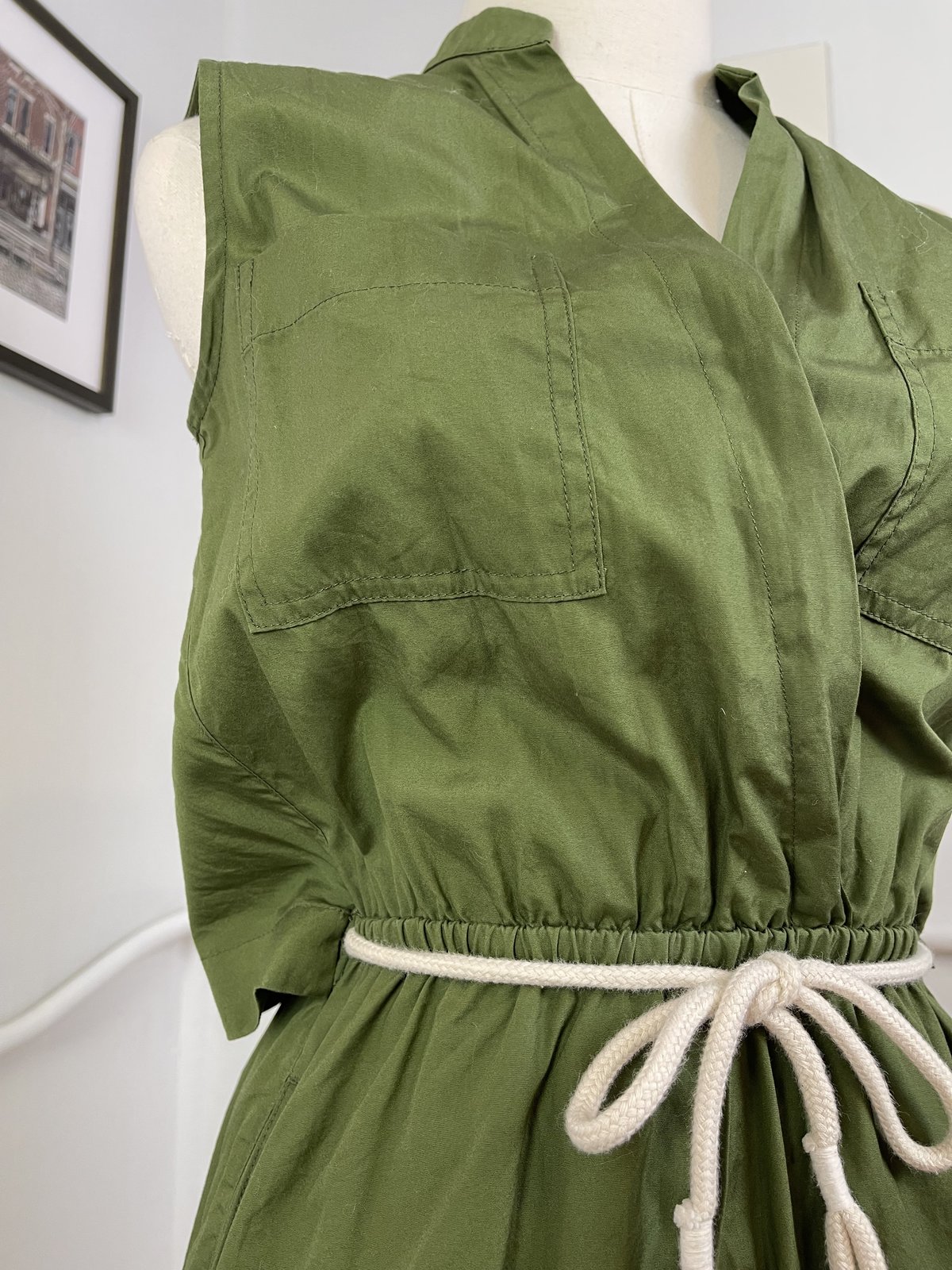 vince sleeveless utility dress