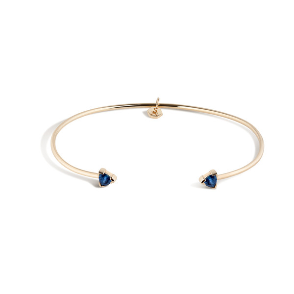 Shahla Karimi 14K Gold Birthstone Cuff No. 1 Shahla Karimi 14K Gold Birthstone Cuff No. 1