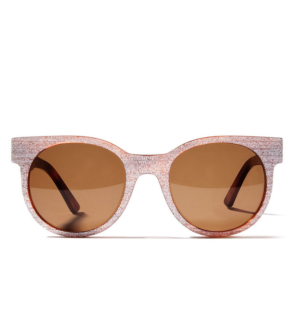 ZANZAN Avida Dollar Sunglasses in Havana/White Shargreen ZANZAN Avida Dollar Sunglasses in Havana/White Shargreen