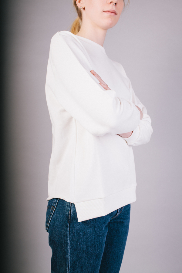 Peter Jensen - Open Back Sweatshirt White Peter Jensen - Open Back Sweatshirt White