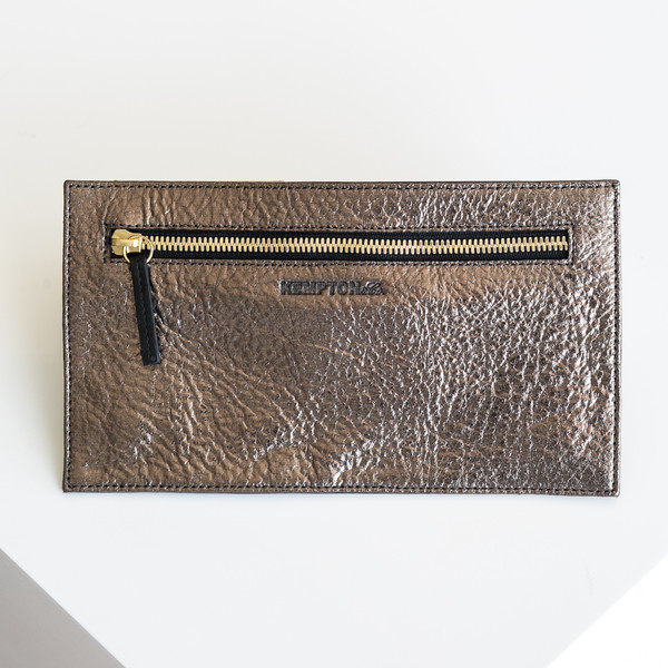 Kempton & Co Topsy Turvy Wallet - Bronze/Black Kempton & Co Topsy Turvy Wallet - Bronze/Black