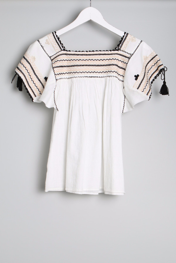 Ulla Johnson Estela Embroidery Top Ulla Johnson Estela Embroidery Top