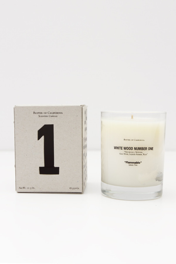 Baxter of California White Wood One Candle Baxter of California White Wood One Candle