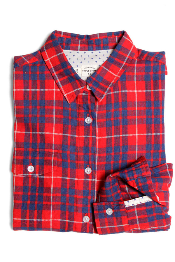 Bridge & Burn Bird Indigo Plaid Bridge & Burn Bird Indigo Plaid