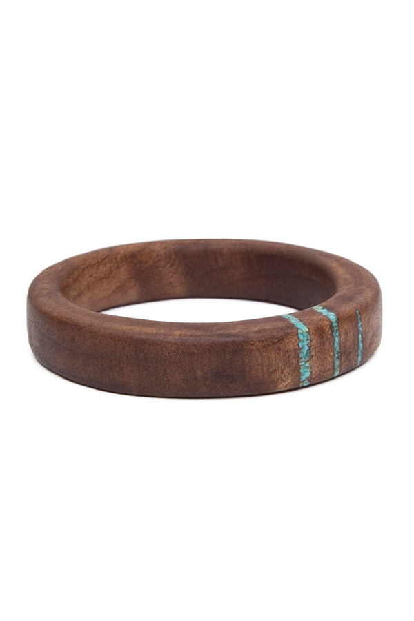 Parts Per Million Oregon Walnut Three Stripe Bangle Parts Per Million Oregon Walnut Three Stripe Bangle