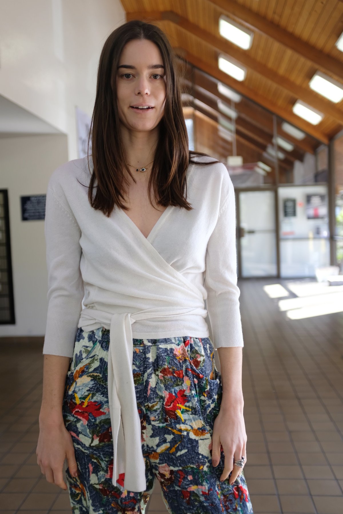 Beklina Cashmere Ballet Wrap Sweater 