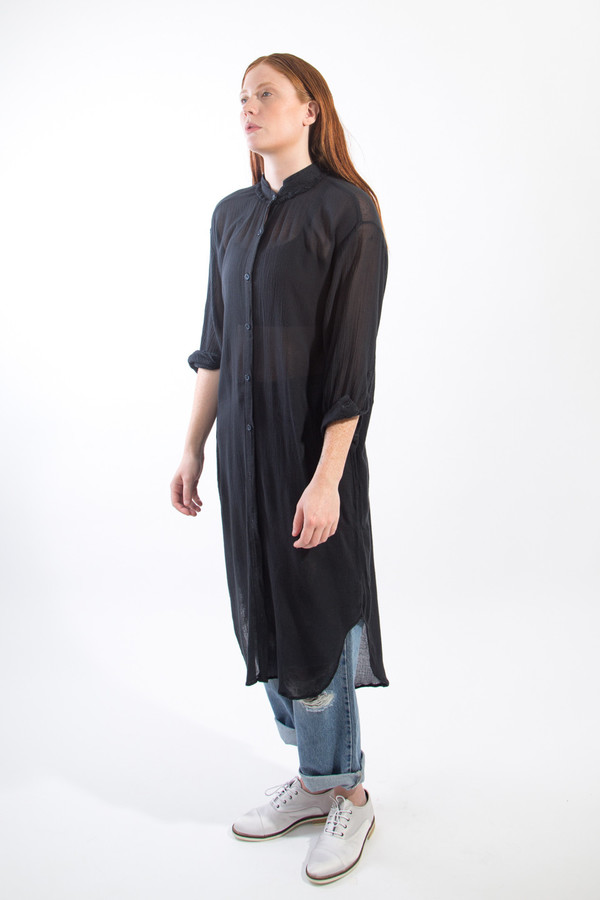 Black Crane Double Collar Dress Black Crane Double Collar Dress