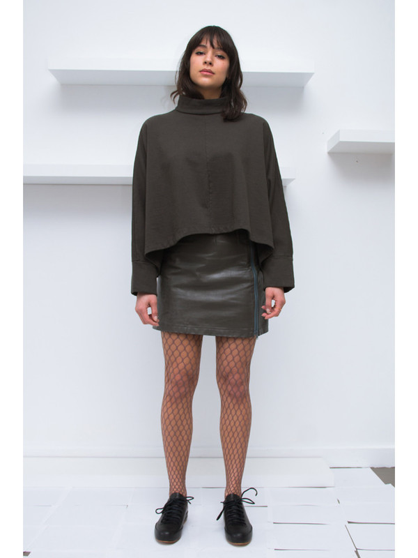 ECKHAUS LATTA Extended Sweatshirt - Off Black ECKHAUS LATTA Extended Sweatshirt - Off Black