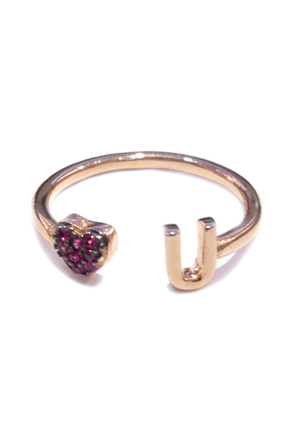 Aamaya by Priyanka Heart U Ring Aamaya by Priyanka Heart U Ring