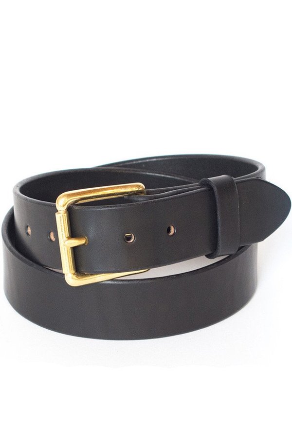 Wood&Faulk Standard Belt Black Wood&Faulk Standard Belt Black