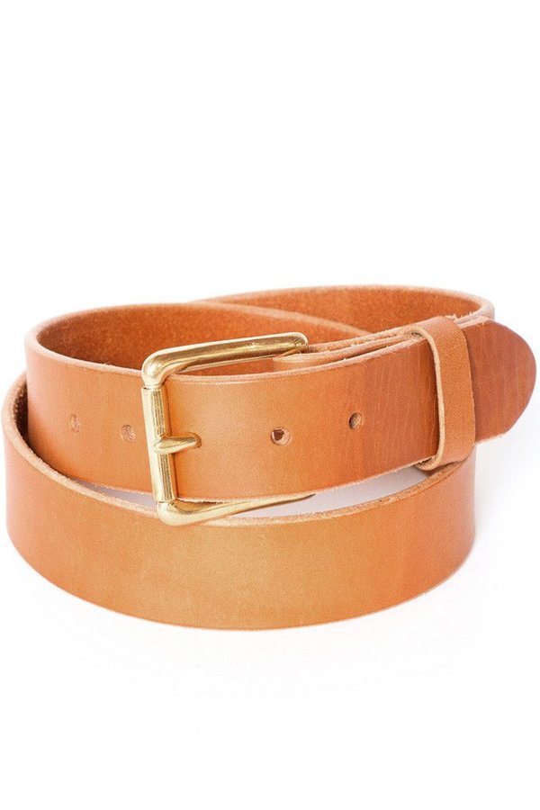 Wood&Faulk Standard Belt Tan Wood&Faulk Standard Belt Tan