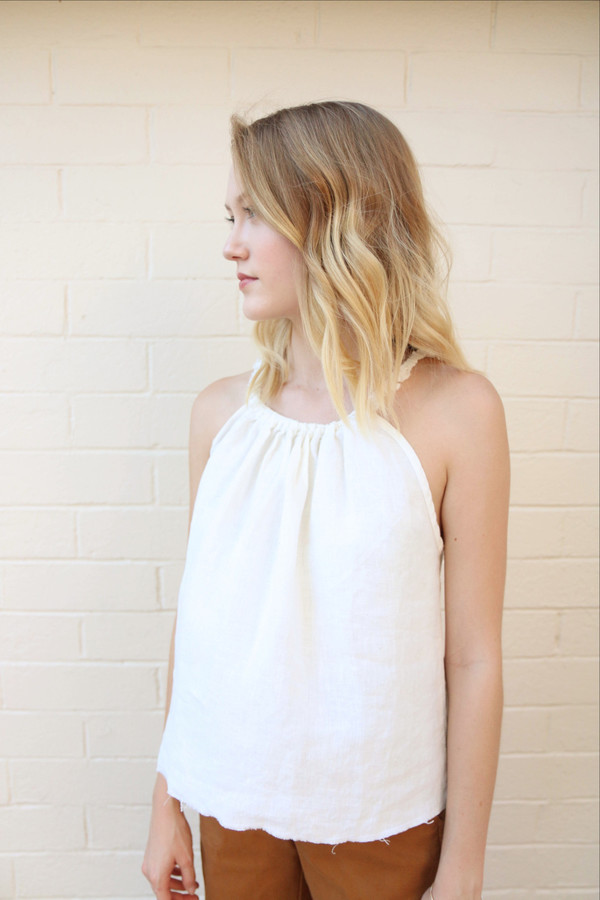 Ozma Trapeze Top in White Ozma Trapeze Top in White