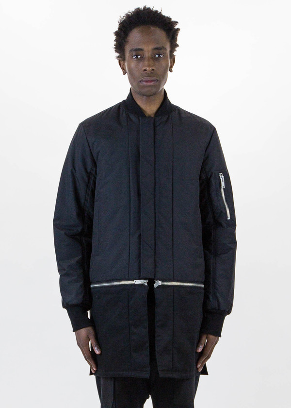 Siki Im Black Long Detachable Bomber Siki Im Black Long Detachable Bomber