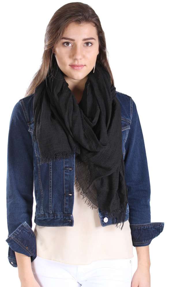 Rag & Bone Buckley Scarf in Black Rag & Bone Buckley Scarf in Black