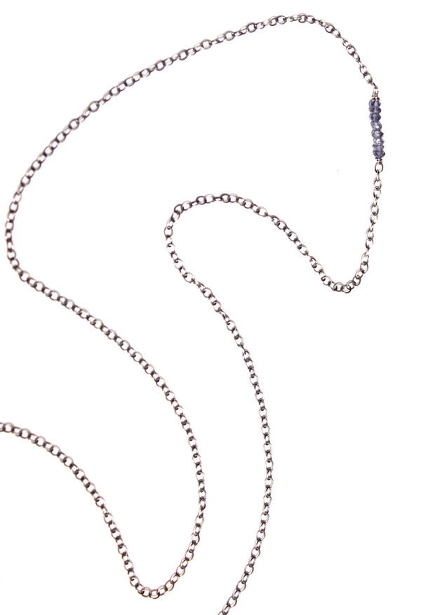 Sarah Dunn Druzy Oxidized Chain Necklace Sarah Dunn Druzy Oxidized Chain Necklace