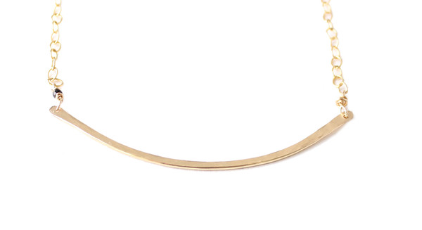 Sarah Dunn Gold Bar Circle Necklace Sarah Dunn Gold Bar Circle Necklace