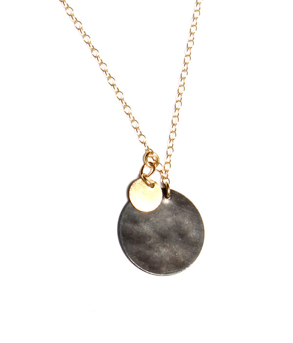 Nancy Caten Hammered Disks Necklace Nancy Caten Hammered Disks Necklace