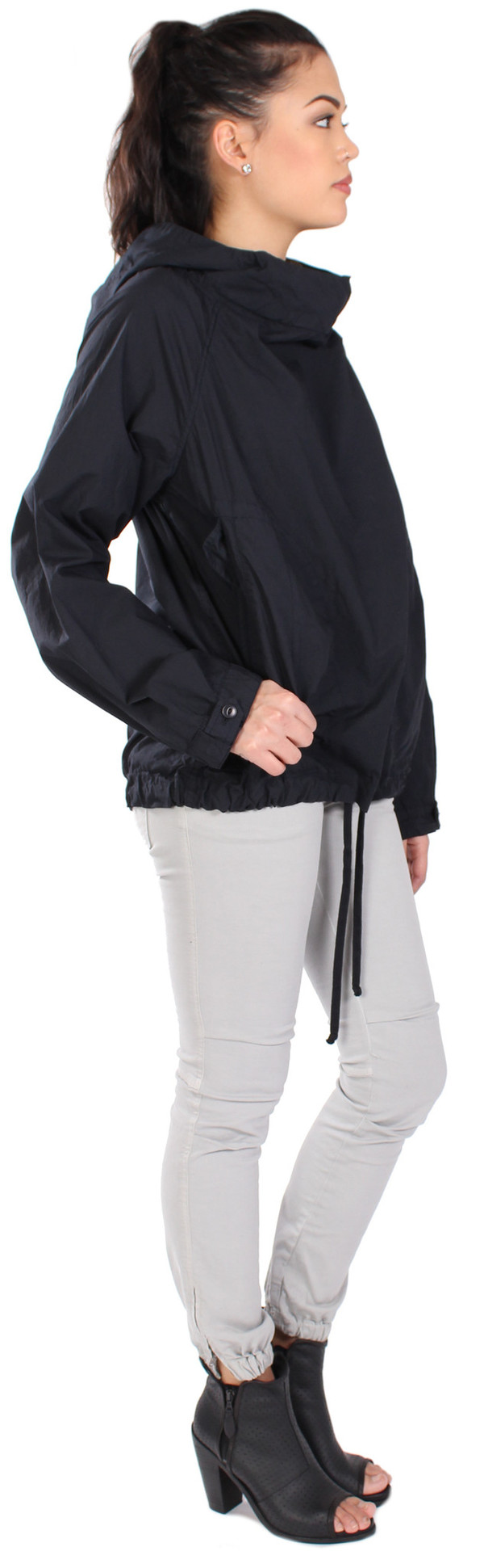 Nili Lotan Hooded Pullover Poplin Anorak Nili Lotan Hooded Pullover Poplin Anorak