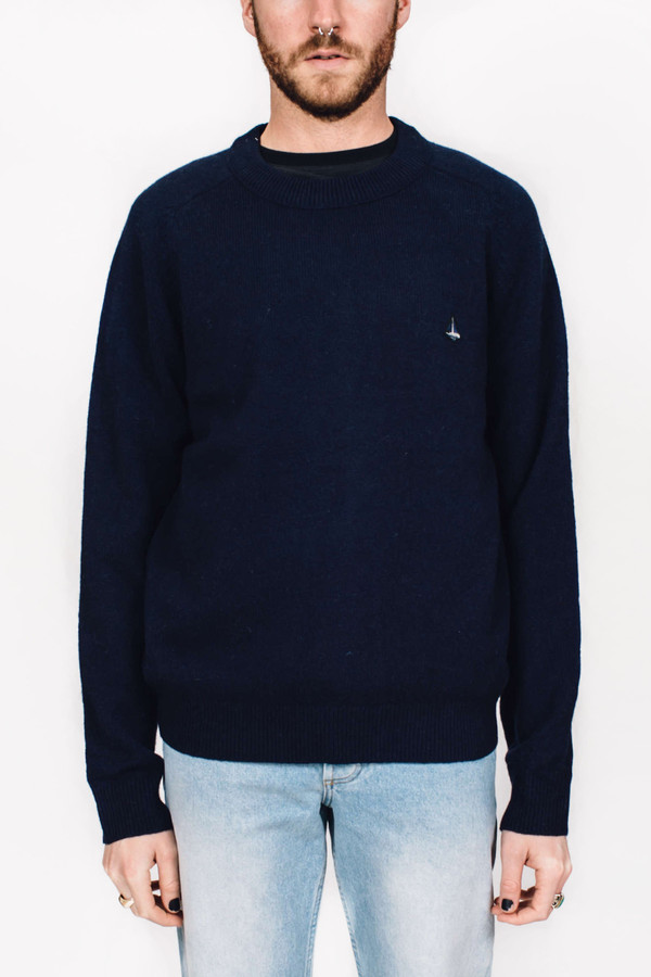 Men's Velour by Nostalgi Ruth Sweater Navy Men's Velour by Nostalgi Ruth Sweater Navy