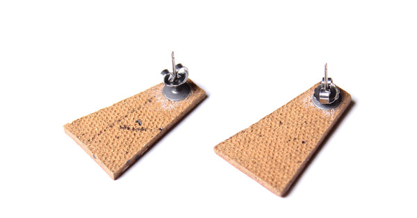 Maple & Mauve Natural Stone Deco Earring Maple & Mauve Natural Stone Deco Earring