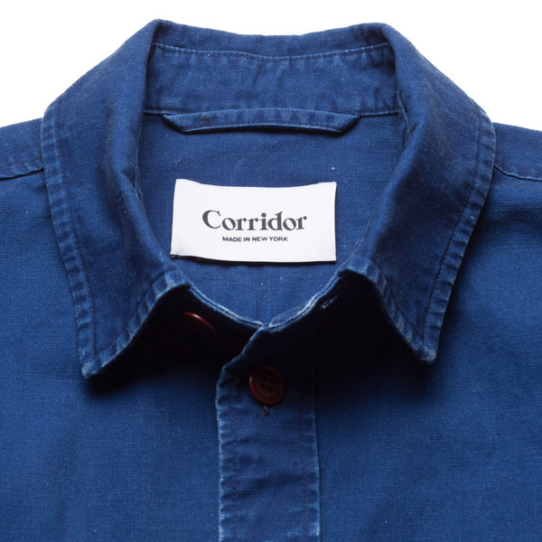 Corridor Duck Dyed Indigo Overshirt Corridor Duck Dyed Indigo Overshirt