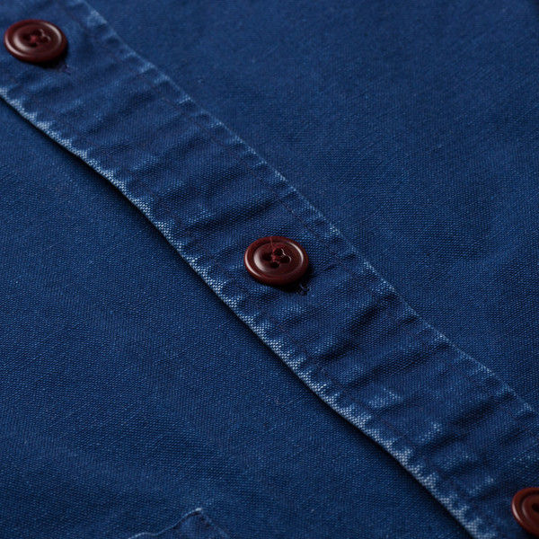 Corridor Duck Dyed Indigo Overshirt Corridor Duck Dyed Indigo Overshirt