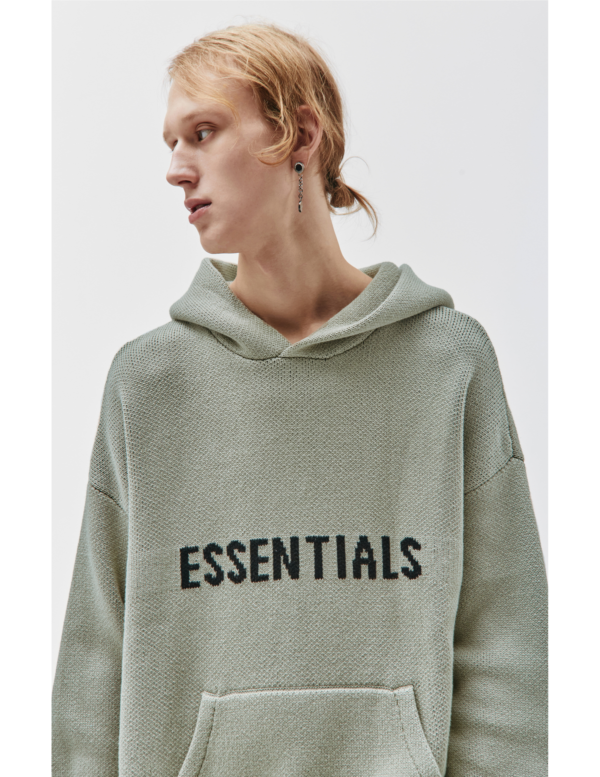 Fear of God Essentials Logo KNIT Hoodie 