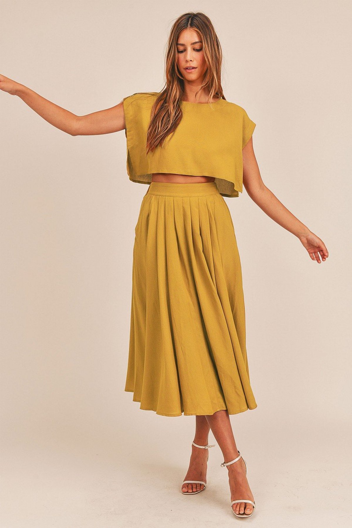 mustard two piece set