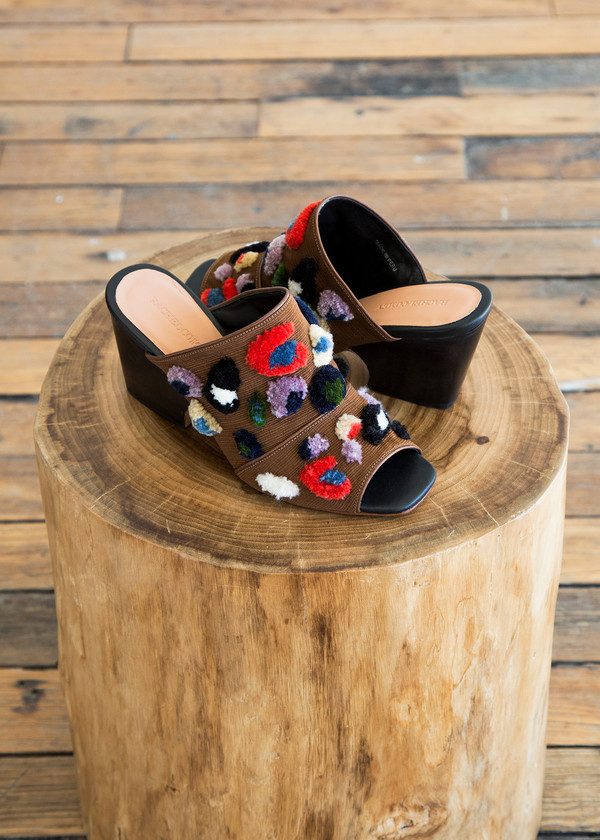 Rachel Comey Dahl Leopard Embroidered Mule Rachel Comey Dahl Leopard Embroidered Mule