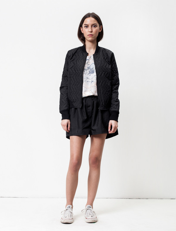 Christopher Raeburn Quilted Bomber Black Christopher Raeburn Quilted Bomber Black