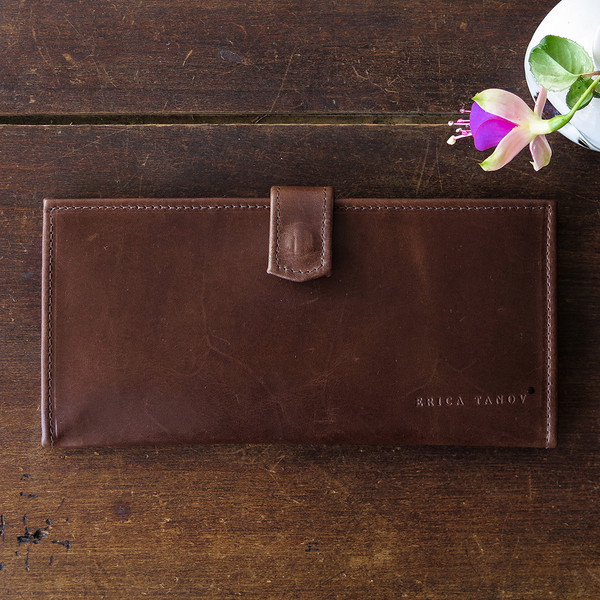Erica Tanov leather long wallet Erica Tanov leather long wallet