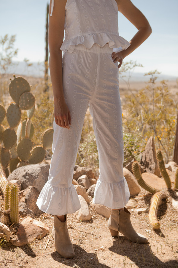 Lykke Wullf Linen Ruffle Pants Lykke Wullf Linen Ruffle Pants
