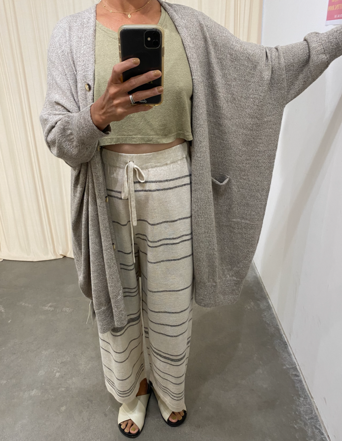 Lauren Manoogian Wide Button Cardigan 
