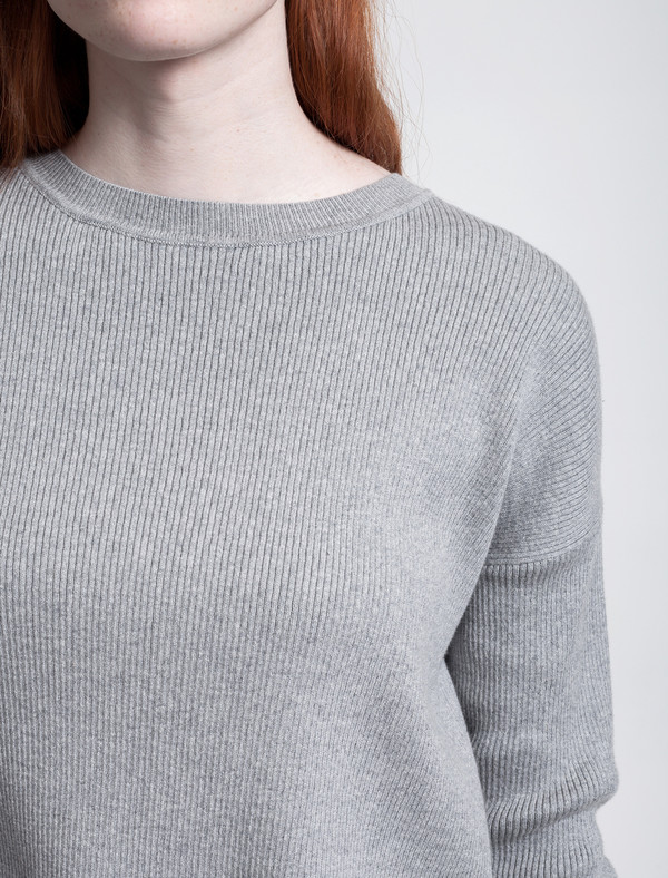 Crewneck Jumper Grey Melange Crewneck Jumper Grey Melange