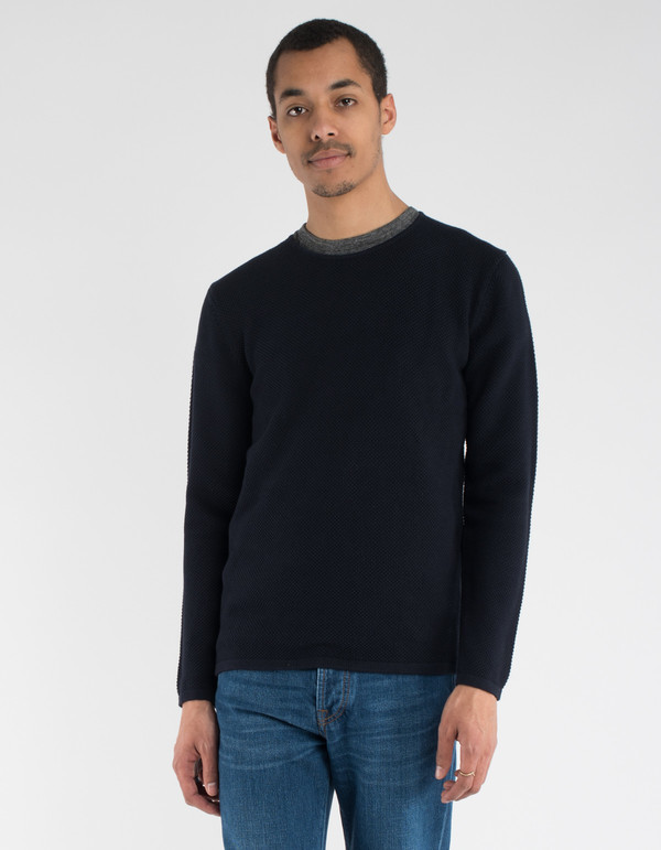 Minimum Reiswood Sweater Dark Navy Minimum Reiswood Sweater Dark Navy