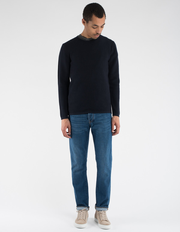 Minimum Reiswood Sweater Dark Navy Minimum Reiswood Sweater Dark Navy