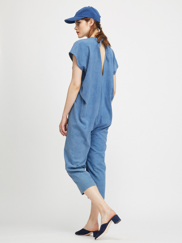 Miranda Bennett EVERYDAY JUMPSUIT / INDIGO SILK NOIL Miranda Bennett EVERYDAY JUMPSUIT / INDIGO SILK NOIL