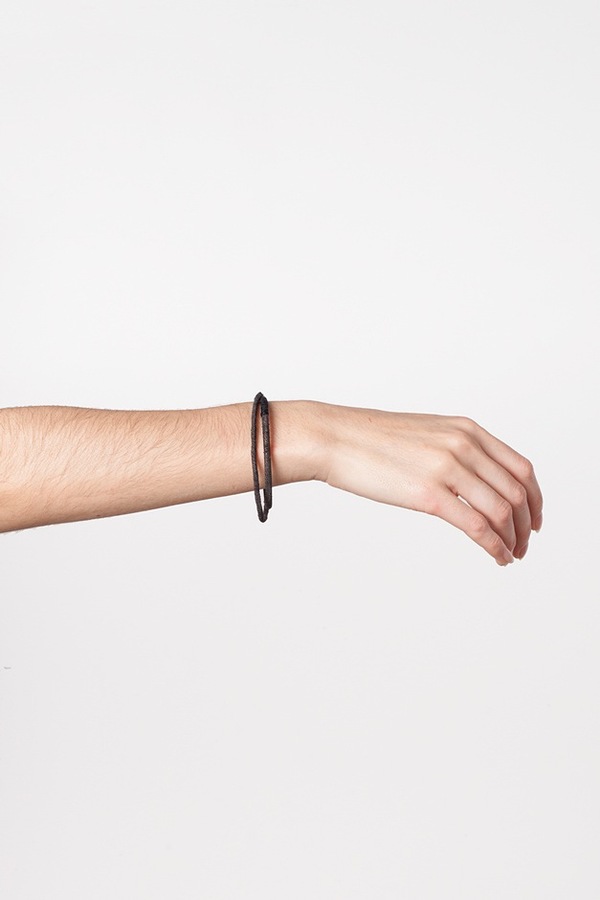 WWAKE Chain Wrapped Bracelet-steel WWAKE Chain Wrapped Bracelet-steel