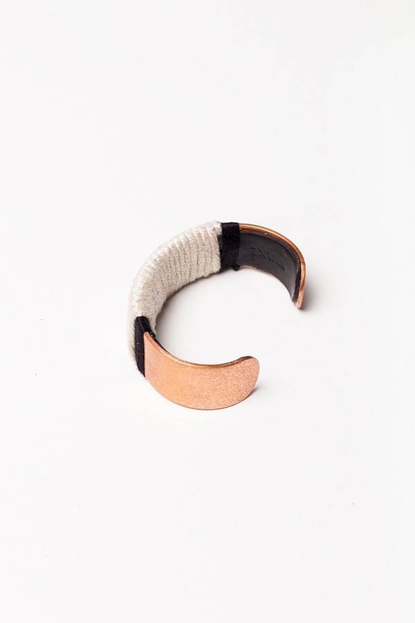 WWAKE x Assembly New York Large Wrapped Cuff-white WWAKE x Assembly New York Large Wrapped Cuff-white
